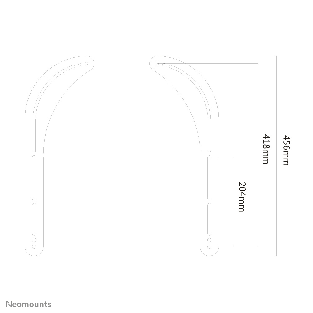 Neomounts NM-USP100BLACK Soporte para barra de sonido Sonos - máx 15 kg - instalación de pantallas